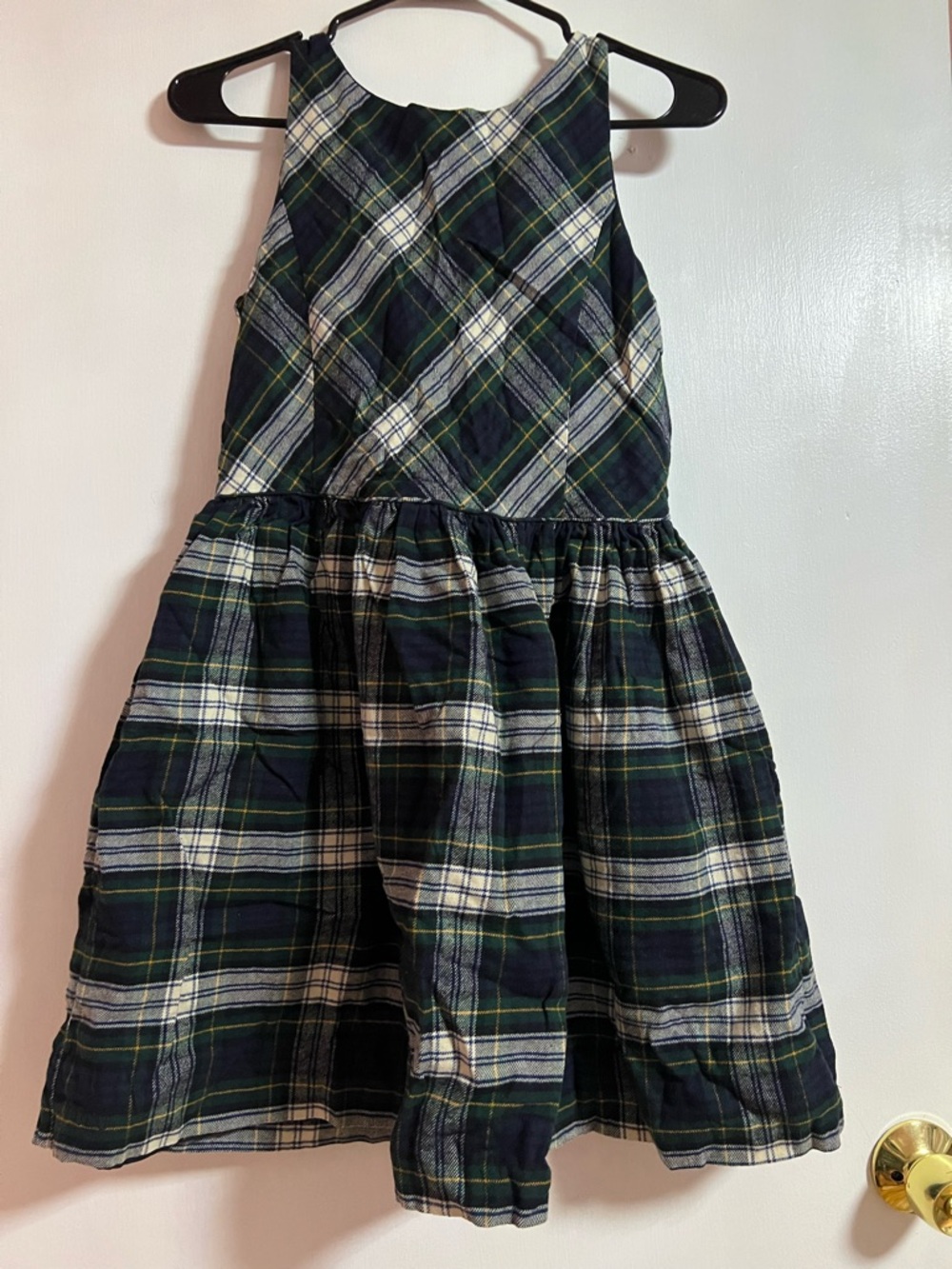 Polo Ralph Girls Plaid Sleeveless Dress Sz 14